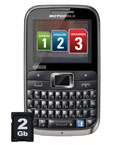 celular desbloqueado Motorola MOTOKEY 3 Chip EX117 de frente