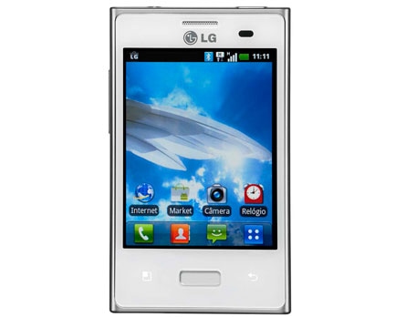 celular LG Optimus L3 E400 Branco TIM tela