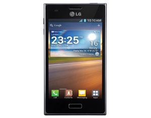 celular desbloqueado LG Optimus L5 Preto de frente