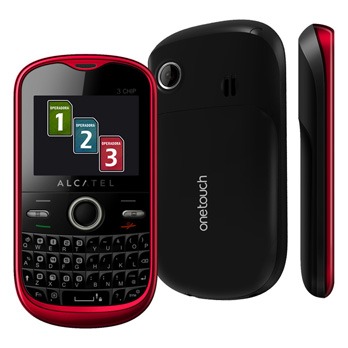 celular desbloqueado Alcatel OT678 G Vermelho