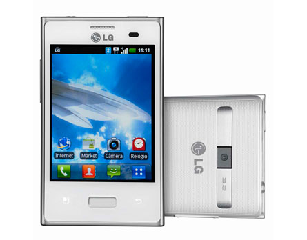celular desbloqueado LG Optimus L3 E400 CLARO detalhe
