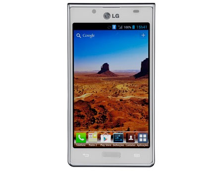 Celular Desbloqueado LG Optimus L7 Branco com Tela de 4.3”, Android 4.0, Câmera 5MP 3G Wi-Fi GPS Rádio FM MP3