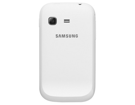 O celular desbloqueado Samsung Galaxy Pocket GT S5300, de costas