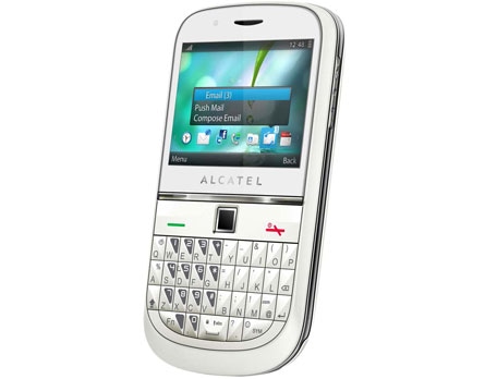 Celular Desbloqueado Alcatel OT900 Branco Câmera 2MP Teclado Qwerty 3G MP3 Rádio FM