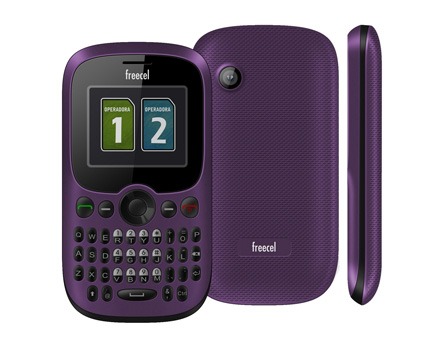 O celular desbloqueado Freecel 1440 FreeOne Púrpura