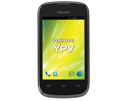 celular desbloqueado Positivo Ypy S 350 Preto de frente
