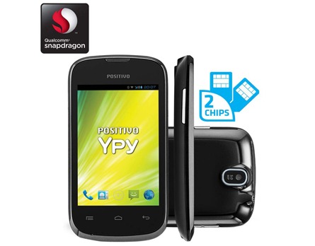 celular desbloqueado Positivo Ypy S 350 Preto