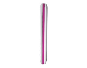 celular desbloqueado Meu SN80 Branco Rosa de lado