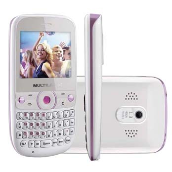 celular desbloqueado Multilaser P3194 Star 4S Branco e Rosa