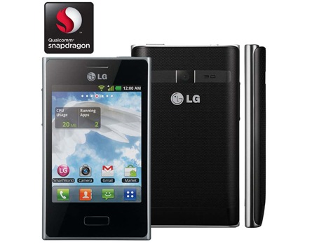 celular desbloqueado LG Optimus L3 E400 Preto
