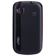 celular desbloqueado Meu SN56 Preto e Vermelho câmera