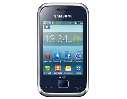 celular desbloqueado Samsung Rex 60 C3313T de frente