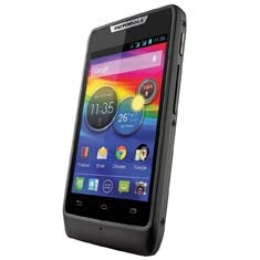 celular desbloqueado Motorola RAZR D1 Preto TIM inclinado
