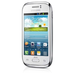 celular desbloqueado Samsung Galaxy Young Duos TV GT S6313T em pé