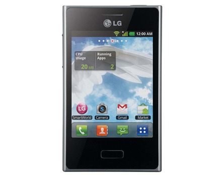 celular desbloqueado LG Optimus L3 E400 Oi tela