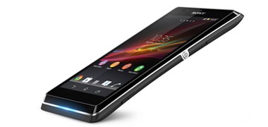 Celular Sony Xperia L com slot para cartão micro SD até 32 GB