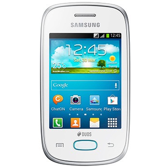celular desbloqueado Samsung Galaxy Pocket Neo Duos GT S5312 Branco de frente