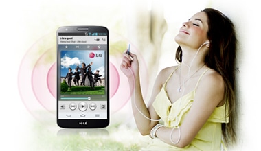 Celular LG G2 com enorme potencial sonoro