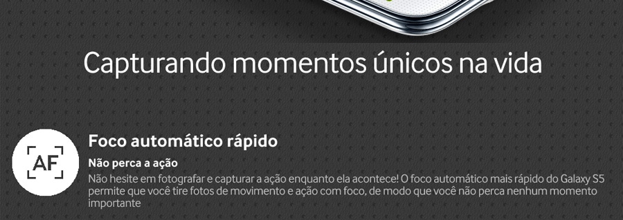 Não perca a ação com o Galaxy S5
