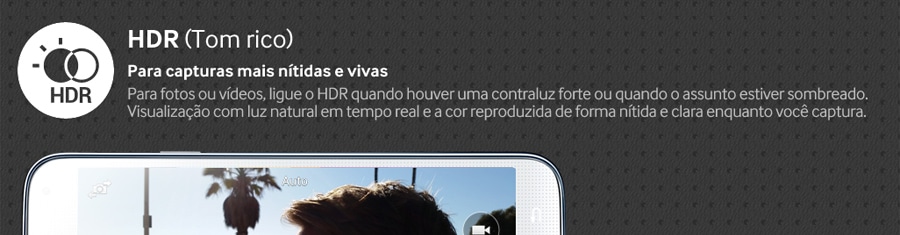 Reprodução nítida das cores