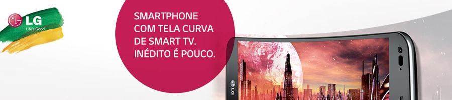Smartphone tela curva LG G Flex D956 