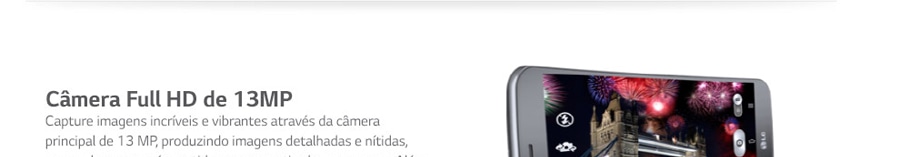 Câmera Full HD 13MP LG Flex
