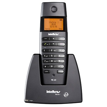 Telefone sem fio Intelbras com identificador de Chamadas TS60
