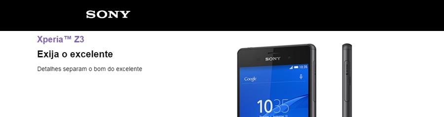 telefone celular Xperia Z3 preto Sony