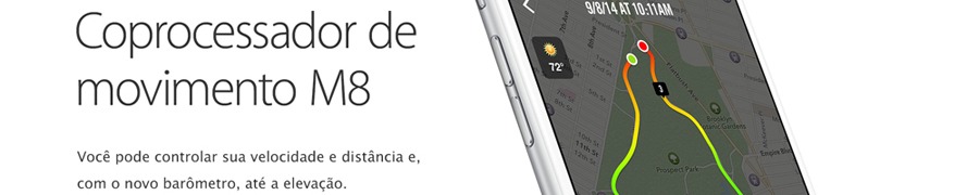 iPhone 6 Coprocessador Movimento M8