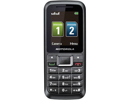 Celular Motorola WX294  - Com tecnologia dual chip, Bluetooth e câmera VGA 