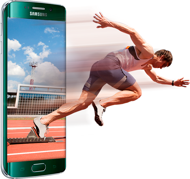 agilidade e alto desempenho do Galaxy S6 Edge