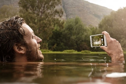 Xperia M4 Aqua à prova d'água e poeira