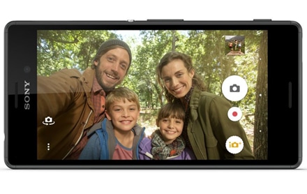 Câmera frontal com 5 MP de resolução e lente grande angular