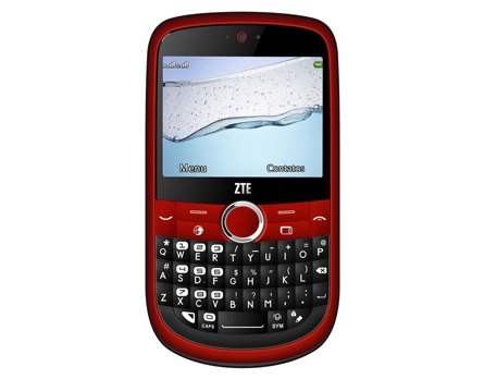 celular desbloqueado ZTE X993 Vermelho de frente