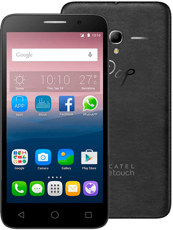 Smartphone Alcatel OneTouch Pop3 – Preto Smartphone Alcatel OneTouch Pop3 Preto