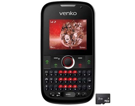 O celular desbloqueado Venko Carisma, de frente