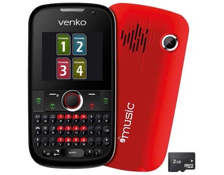 O celular desbloqueado Venko Carisma, vermelho
