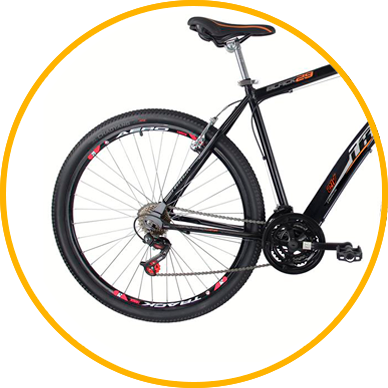 Aro 29: indicado para pessoas a partir dos 9 anos, com mais de 1,5 m e até 100kg TB Black Bicicleta Aro 29