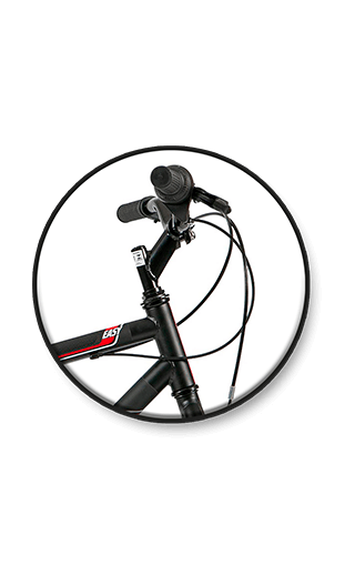 Freio V-Brake e manopla emborrachada Bicicleta Caloi Snake câmbio 7 marchas