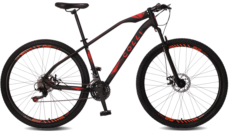 Bicicleta Colli Bike Duster Aro 29 Preta e Laranja