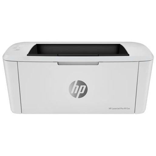 Impressora HP LaserJet Pro M15w Wireless com impressões monocromáticas Impressora HP LaserJet Pro M15w wireless branca monocromática