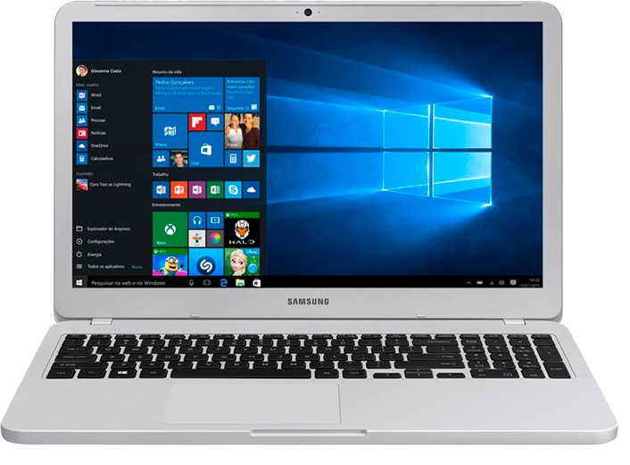 Notebook Samsung Dual Core 4GB 500GB Tela 15.6 polegadas Notebook Samsung Dual Core 4GB 500GB Tela 15.6 polegadas