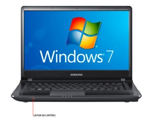 notebook Samsung 300E4A BD3 de frente