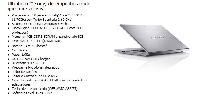 Ultrabook com processador i5
