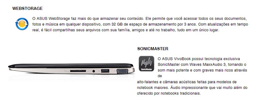 Acesse todos seus documentos, fotos e músicas que estiverem na ASUS WebStorage, por um período de 3 anos