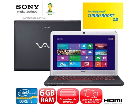 notebook Sony Vaio SVE14A25CBB