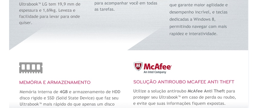 Memória e armazenamento
