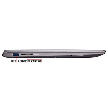 notebook Touch Asus U38N C4018H conexões