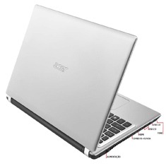 notebook Acer Aspire V5-471-6888 tampo