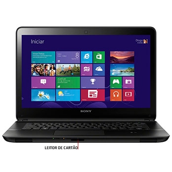 Notebook Touch Sony Vaio Fit SVF14215CBB | Ponto
